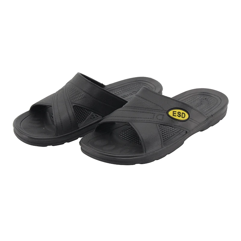 Chinelo ESD antiestático preto antiderrapante